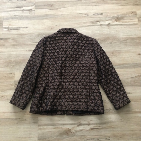 Joseph Ribkoff Dark Brown Quilted Jacket - Picture 9 of 11